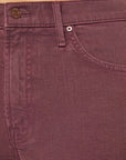 The Insider Crop Step Fray Mauve Wine Denim - Cropped & Ankle Mother 