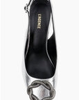 Elayne Pump Silver Leather Pumps - High L'Agence Shoes 