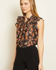 Evelyn Folk Art Fleur Top Tops - Blouses Caballero 