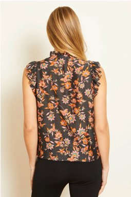 Evelyn Folk Art Fleur Top Tops - Blouses Caballero 