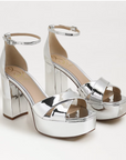 Jullian Platform Heel Soft Silver Metallic