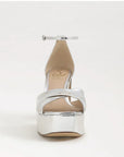 Jullian Platform Heel Soft Silver Metallic Sandals - Heeled Sandals Sam Edelman 