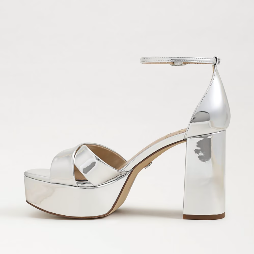 Jullian Platform Heel Soft Silver Metallic