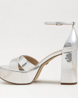 Jullian Platform Heel Soft Silver Metallic