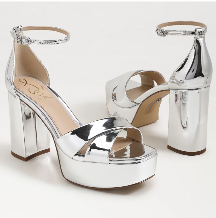 Jullian Platform Heel Soft Silver Metallic