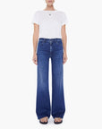 The Hustler Roller Sneak Heirloom Denim - Flare & Wide Leg Mother 