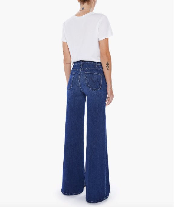 The Hustler Roller Sneak Heirloom Denim - Flare & Wide Leg Mother 