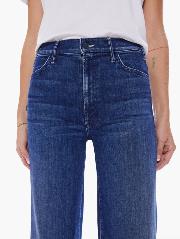 The Hustler Roller Sneak Heirloom Denim - Flare & Wide Leg Mother 