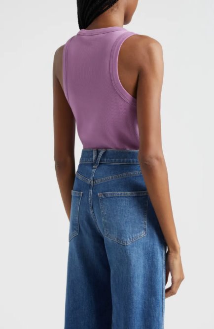 Cropped Jordyn Tank Orchid Dusk Tops - Tanks Veronica Beard 