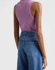 Cropped Jordyn Tank Orchid Dusk Tops - Tanks Veronica Beard 