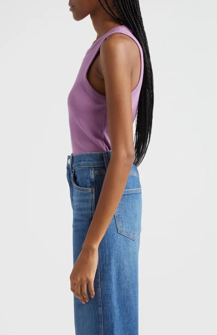 Cropped Jordyn Tank Orchid Dusk Tops - Tanks Veronica Beard 