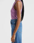 Cropped Jordyn Tank Orchid Dusk Tops - Tanks Veronica Beard 