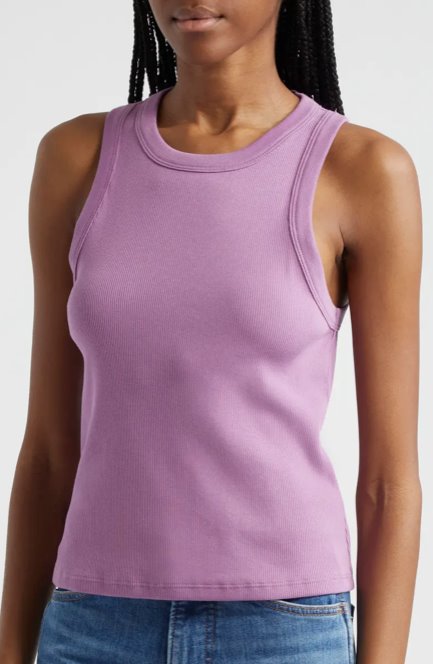 Cropped Jordyn Tank Orchid Dusk Tops - Tanks Veronica Beard 