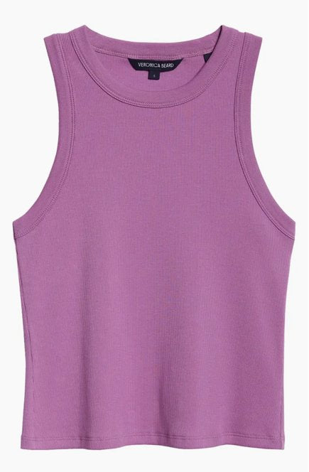 Cropped Jordyn Tank Orchid Dusk Tops - Tanks Veronica Beard 