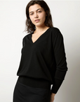 Kate V-Neck Sweater Black