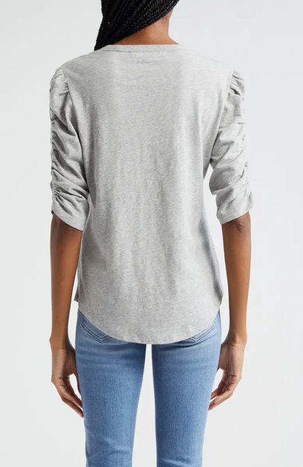 Waldorf Tee Heather Grey Tops - Blouses Veronica Beard 