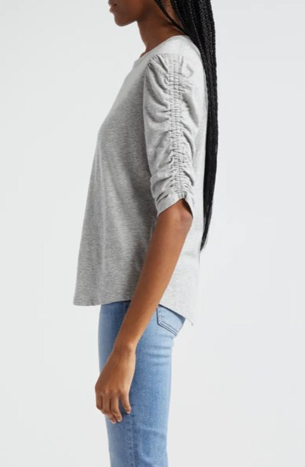 Waldorf Tee Heather Grey Tops - Blouses Veronica Beard 