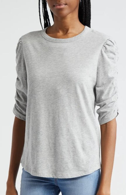 Waldorf Tee Heather Grey Tops - Blouses Veronica Beard 