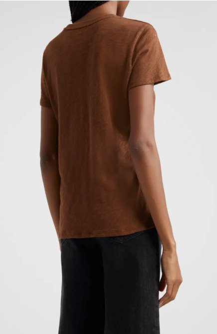 Schoolboy Cotton Crewneck Pecan Brown Tops - Tees ATM 