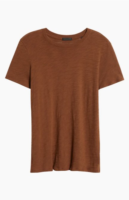 Schoolboy Cotton Crewneck Pecan Brown Tops - Tees ATM 