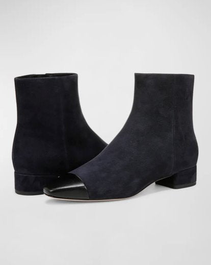 Cecile Bootie Indigo Black Boots - Booties Veronica Beard - Shoes 