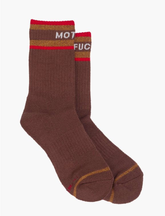 Baby Steps Mother F*cker Brown Socks Mother 