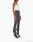 The Hustler Flood Henna Happiness Denim - Cropped & Ankle Mother 