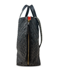 Bantham Tote Black Threaded Weave