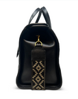 Ella Bag Black Threaded Weave