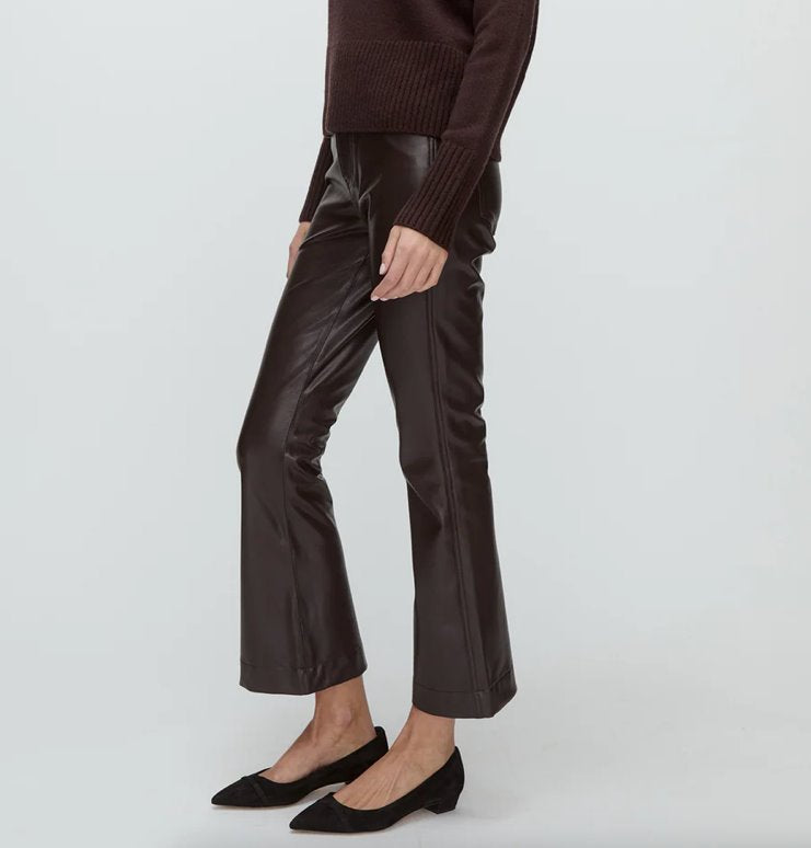 Carson High Rise Ankle Flare Dark Chocolate Denim - Cropped & Ankle Veronica Beard 