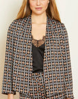 Kinsley Blazer Moderne Geo/Stamped Leopard Jackets - Blazers Caballero 