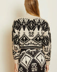 Maeva Sweater Ikat Tapestry Sweater - Turtleneck Caballero 