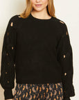 Camille Sweater Black Sweater - Crewneck Caballero 