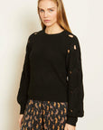 Camille Sweater Black Sweater - Crewneck Caballero 