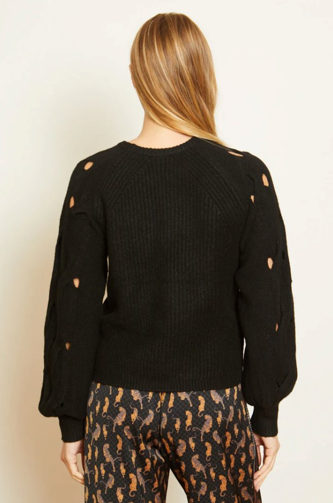 Camille Sweater Black Sweater - Crewneck Caballero 