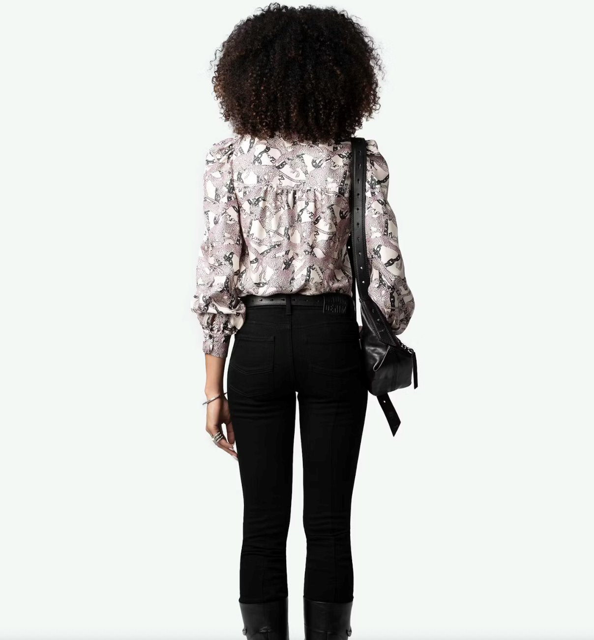 Telia Twill Wild Chaines Ecru Tops - Blouses Zadig & Voltaire 