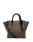 Mini Tote Lazer Criss Cross Brown Tote & Satchel Kempton 