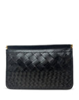 Snap Clutch Black Threaded Weave Clutch Kempton 