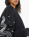 The Puff Sleeve Cardigan Up Your Sleeve Sweater - Cardigans Mother 