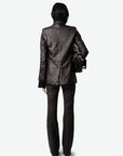 Valse Crinkled Leather Blazer Land Jackets - Blazers Zadig & Voltaire 