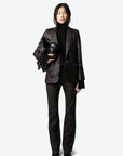 Valse Crinkled Leather Blazer Land Jackets - Blazers Zadig & Voltaire 