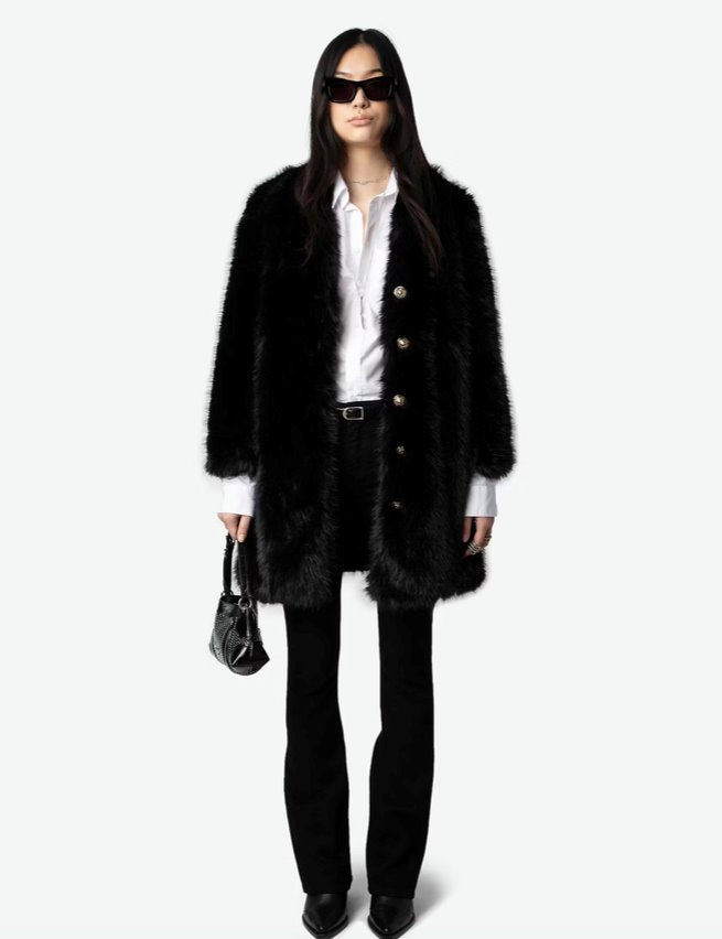 Milas Coat Noir Outerwear - Longsleeve Zadig & Voltaire 