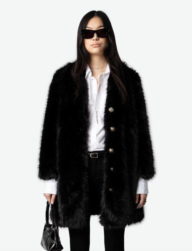 Milas Coat Noir Outerwear - Longsleeve Zadig & Voltaire 