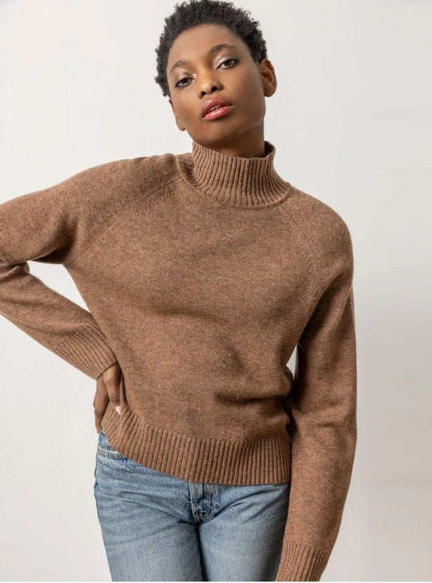 Full Sleeve Turtleneck Sweater Acorn Sweater - Turtleneck Lilla P 