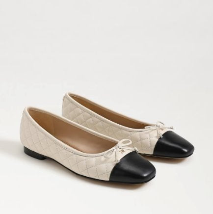 Marilyn Ballet Flat Modern Ivory/Black Flats - Ballet Sam Edelman 