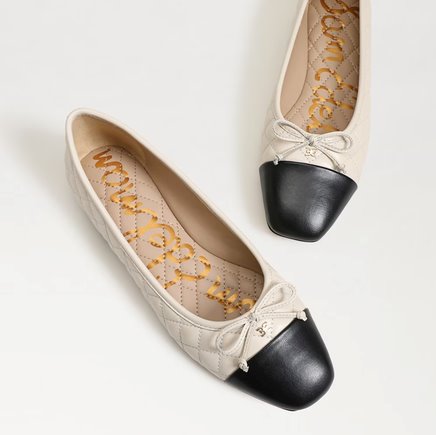 Marilyn Ballet Flat Modern Ivory/Black Flats - Ballet Sam Edelman 