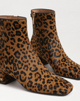 Paige Ankle Bootie Leopard Brahma Hair Leather