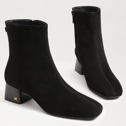 Paige Ankle Bootie Black Suede