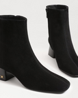 Paige Ankle Bootie Black Suede