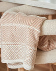 Old Port Herringbone Blanket Tan Home Decor - Towels & Blankets ChappyWrap 